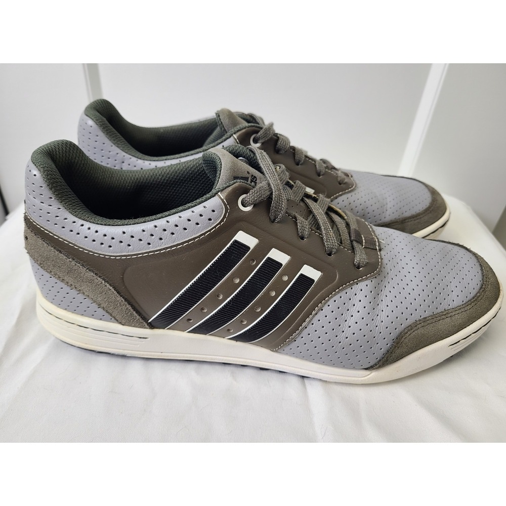 Adidas Adicross III Leather Spikeless Men's Golf Shoes Size 11 Gray Q46650